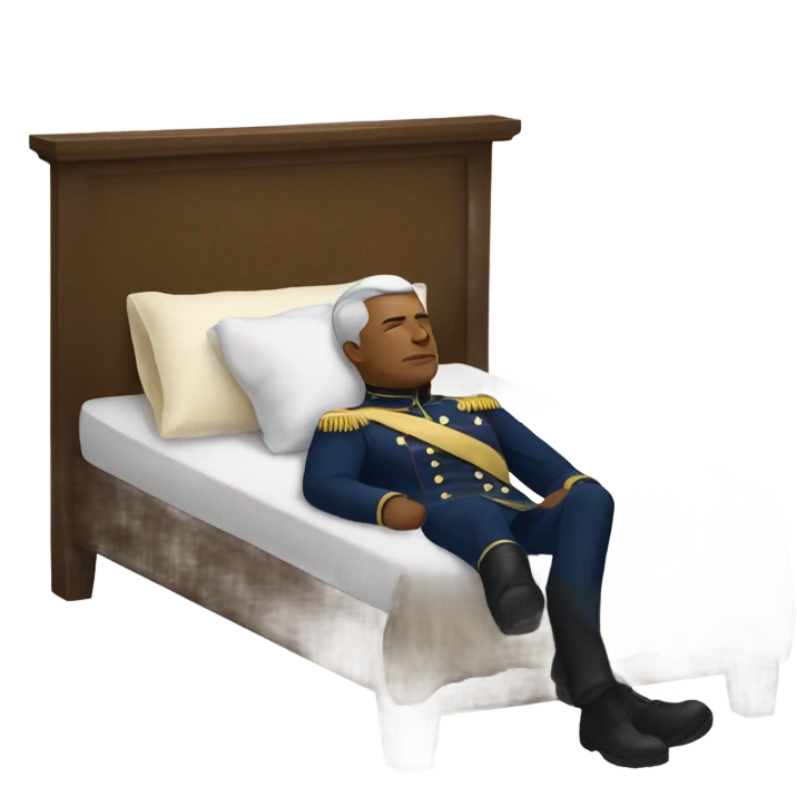 washington commander sleeping on bed emoji
