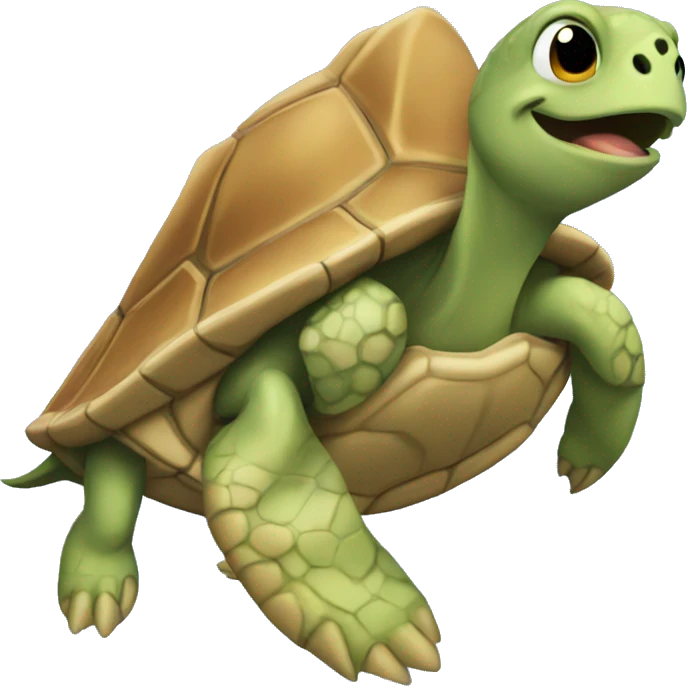 fast turtle emoji