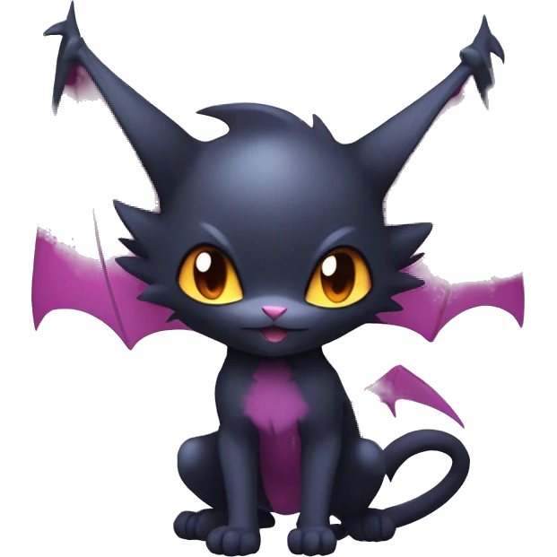 Cool Cute Edgy Chibi Bat-Cat-Noivern-Noibat-Litten-Pokémon-Fakémon-hybrid emoji