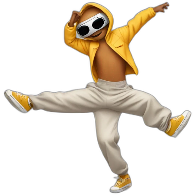 ET bailando break dance emoji