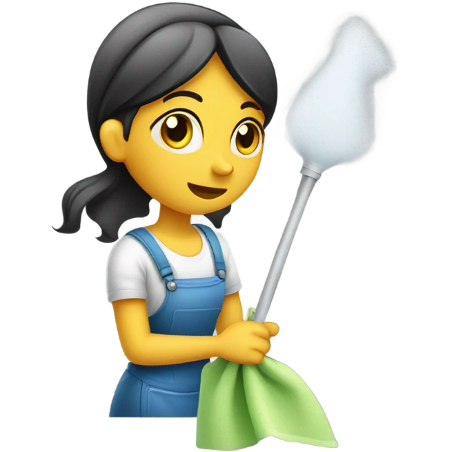 girl clean emoji
