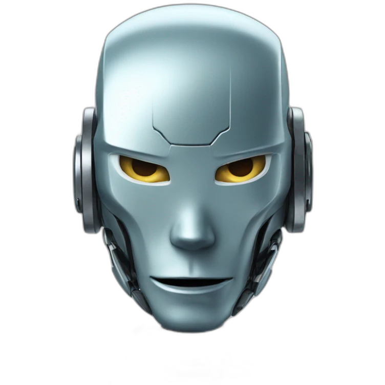 robot looking down emoji