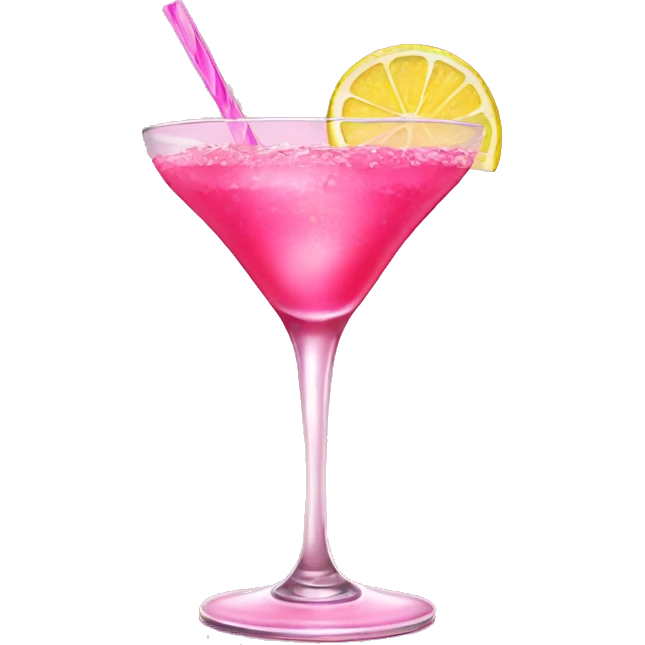 Barbie pink cocktail emoji