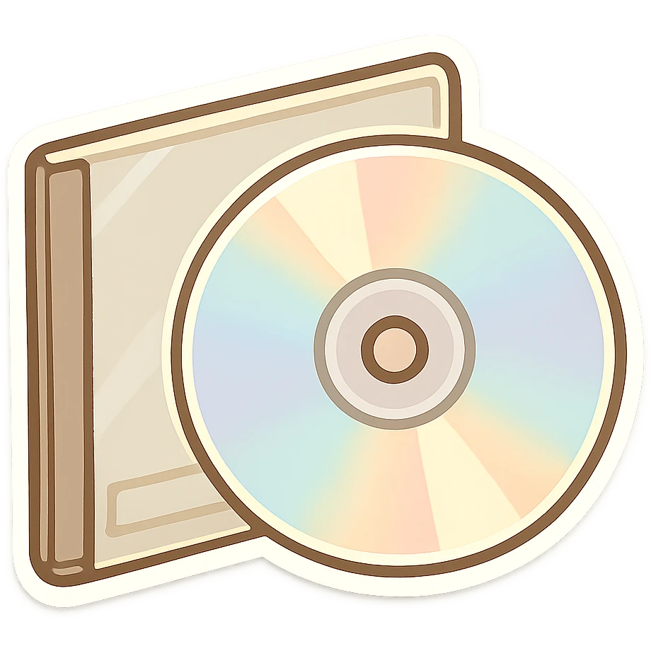 CD tape emoji