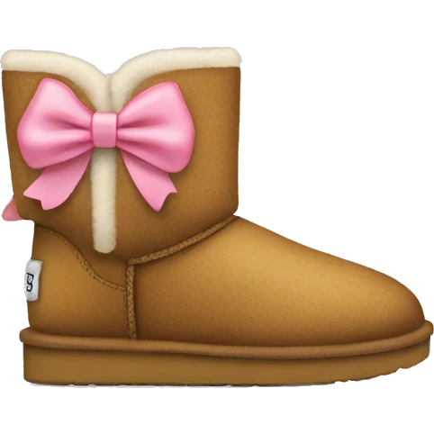 Uggs with a bow emoji