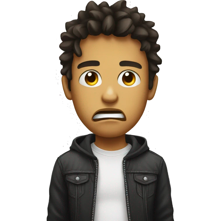 band on face expressing anger boy emoji