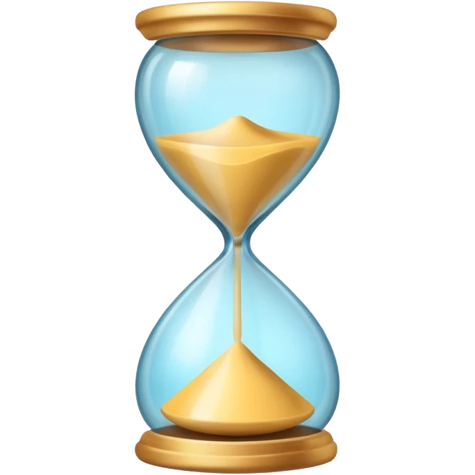 minimal emoji of glowing skin progress over time, hourglass or timeline symbol, pastel tones, represents visible results after consistent treatments emoji