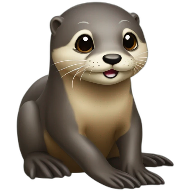 Loutre sur tortus emoji