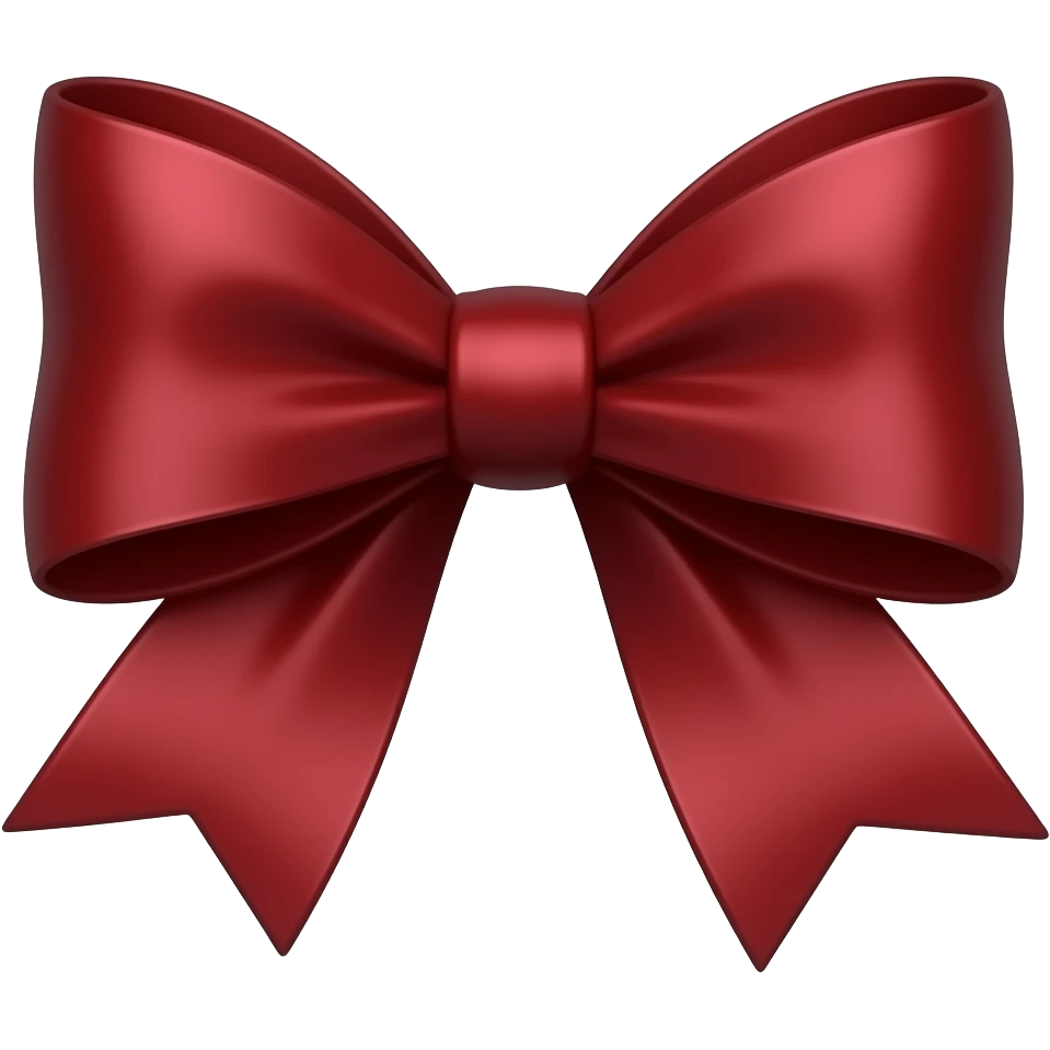 laço vermelho escuro emoji