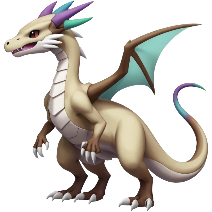 Noivern-Marowak-Lugia-Fakémon-hybrid-creature (full body)  emoji