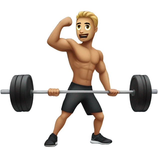 person working out emoji