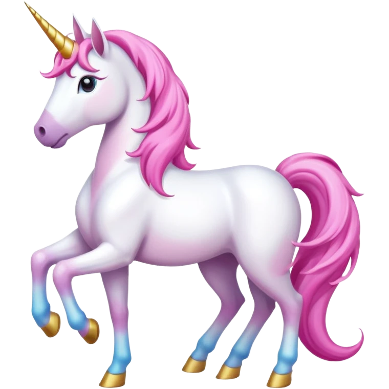 Unicornio sexy y colorido emoji