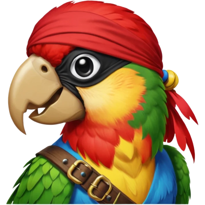 pirate and parrot emoji