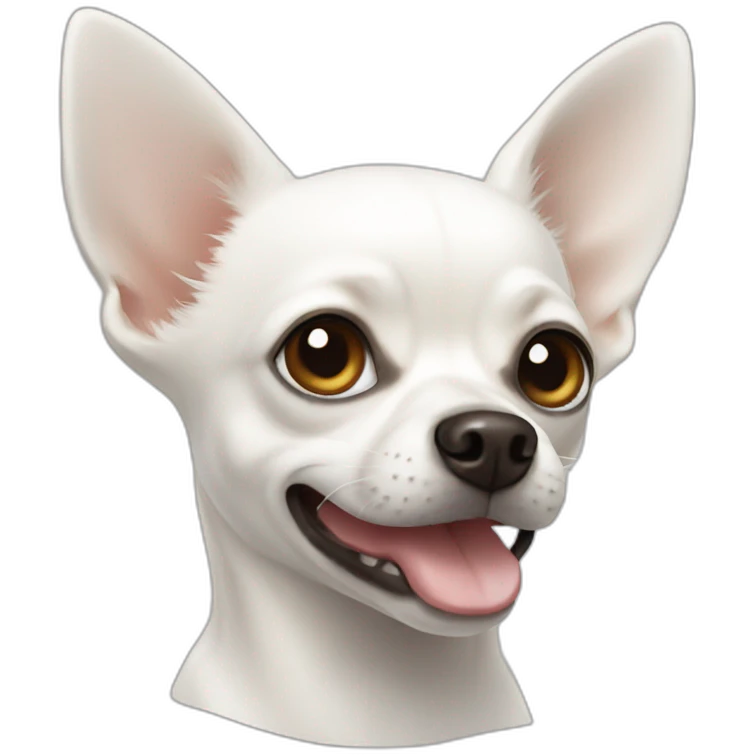 white chihuahua head emoji