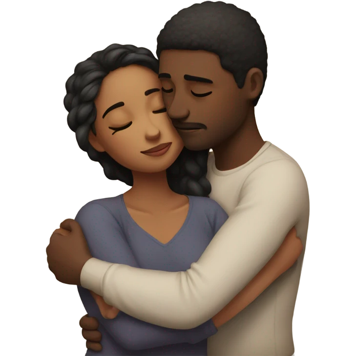 intimate moment between two lovers emoji