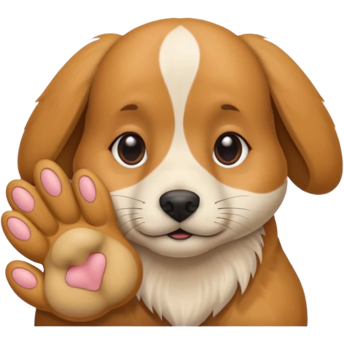 собачка стесняется прикрывает нижнюю половину лица рукой emoji