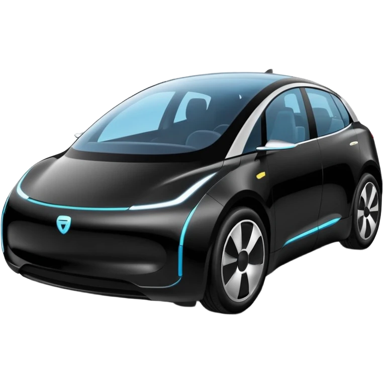 extra big Modern autonomous electric car emoji