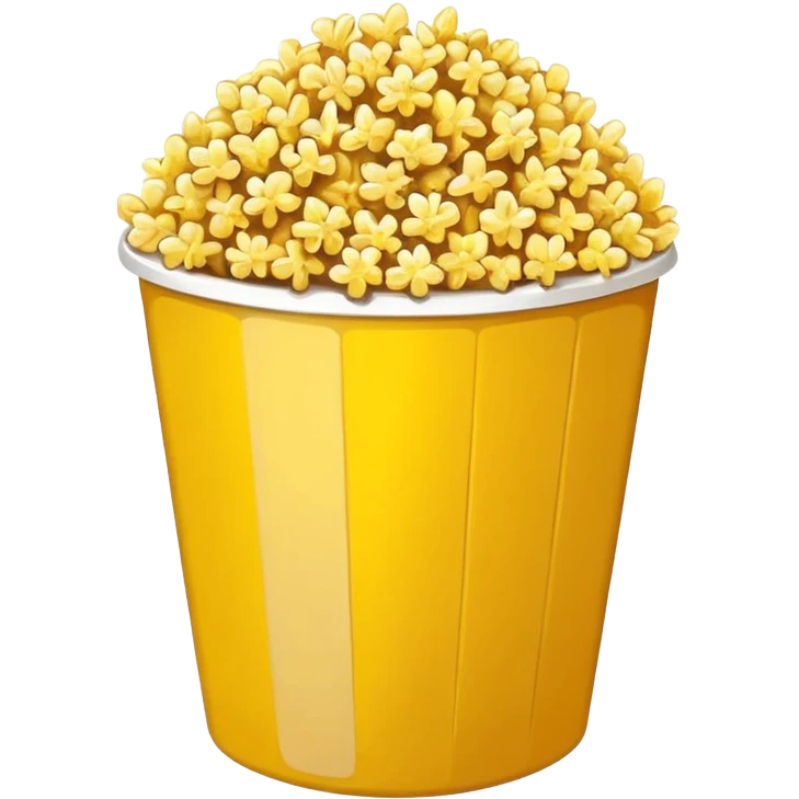 popcorn bucket with popped kernels in 16 x 9 aspect ratio emoji
