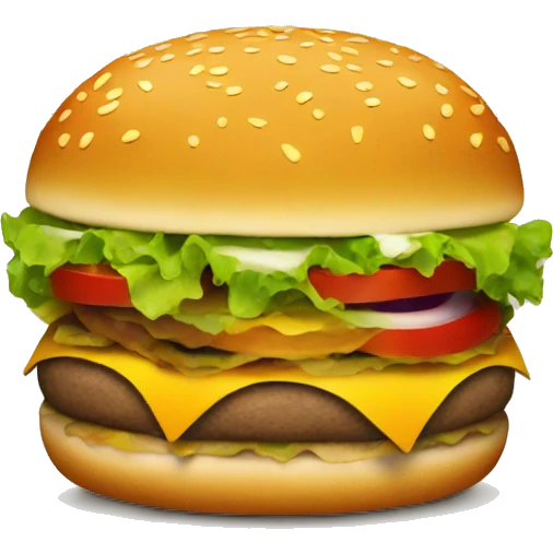 Burger with a Mexican hat emoji