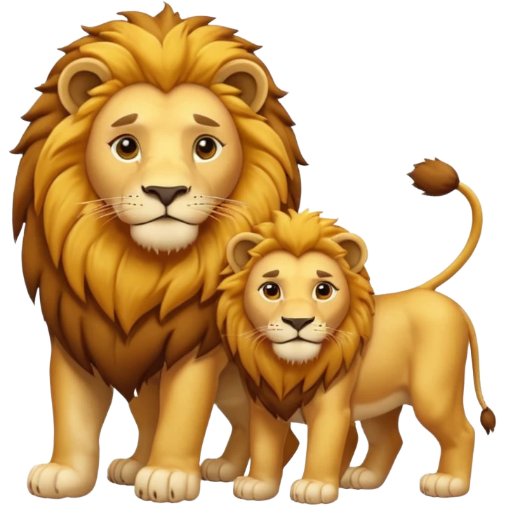 lion family emoji