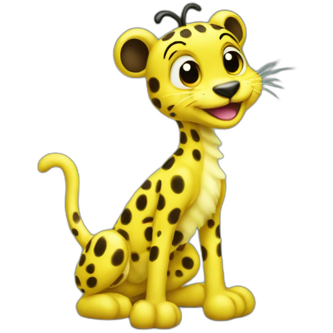 Baby yellow marsupilami emoji