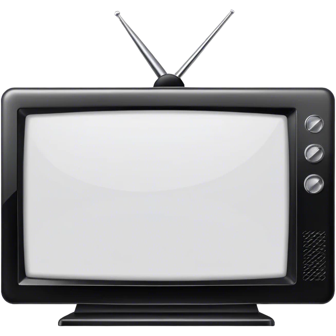 black flat screen television emoji