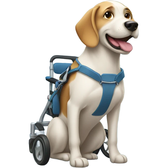 Dog in a wheelchair emoji