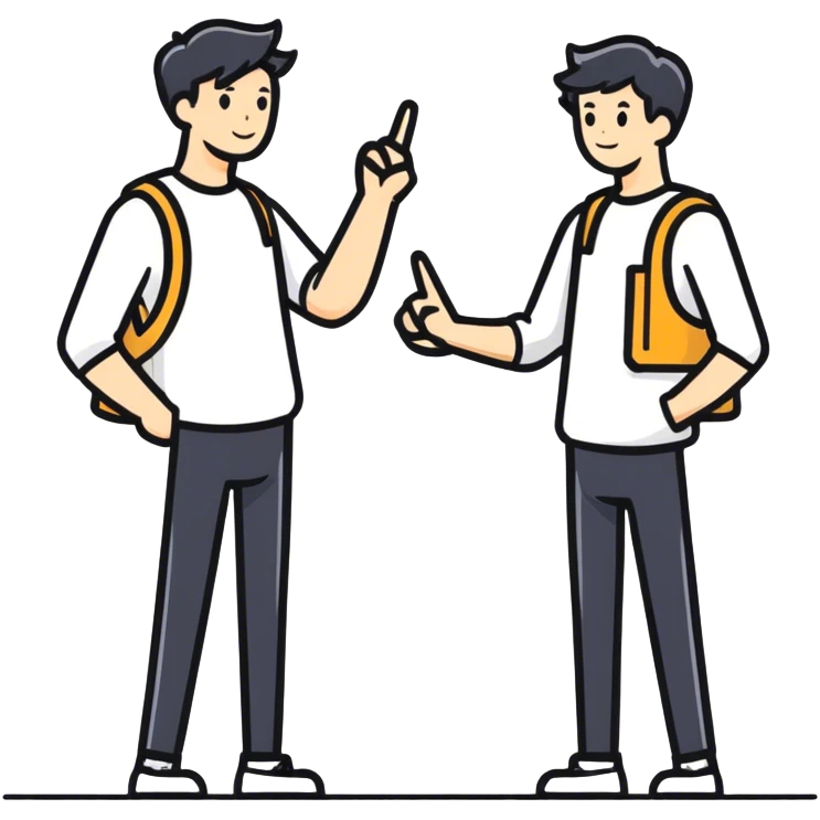 Brothers giving each other the middle finger  emoji
