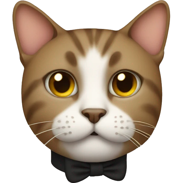 cat with a handlebar mustache emoji