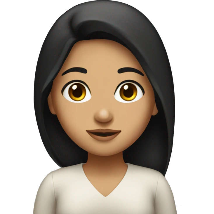 middle eastern girl with black hair  emoji