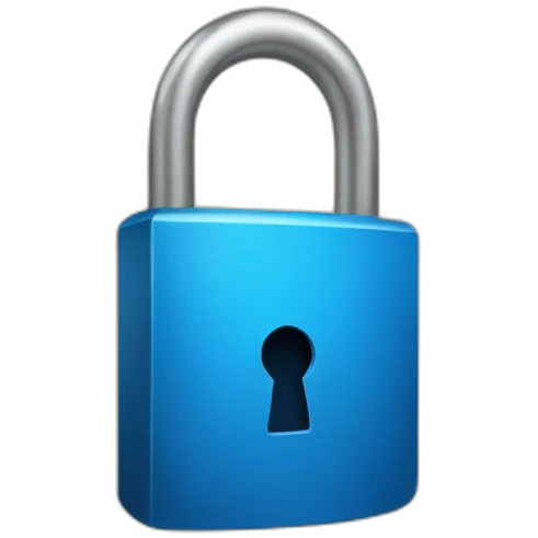 Blue lock emoji