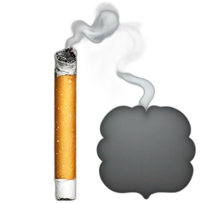 Cigarette smoking a cigarette emoji