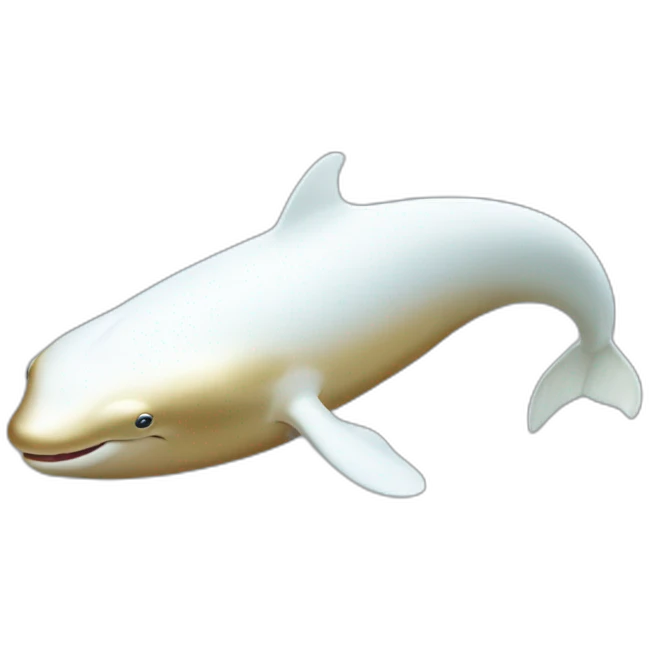 Gold beluga emoji