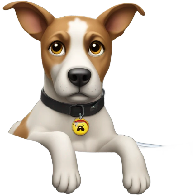 Dog driving car emoji
