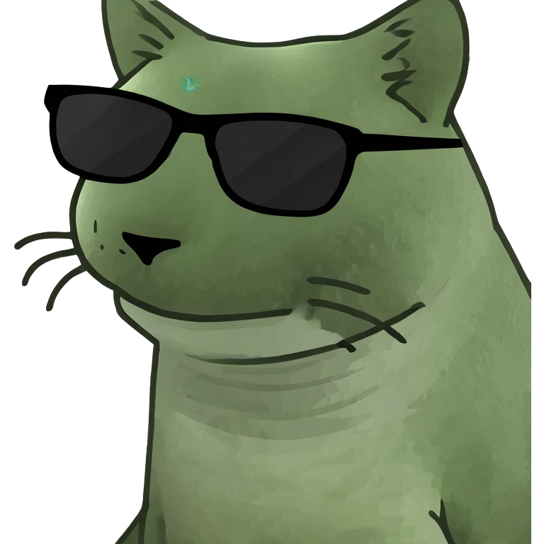 Cat with sunglasses emoji
