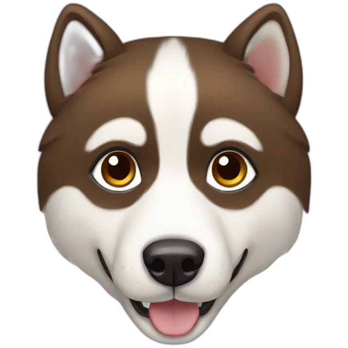Husky brown emoji