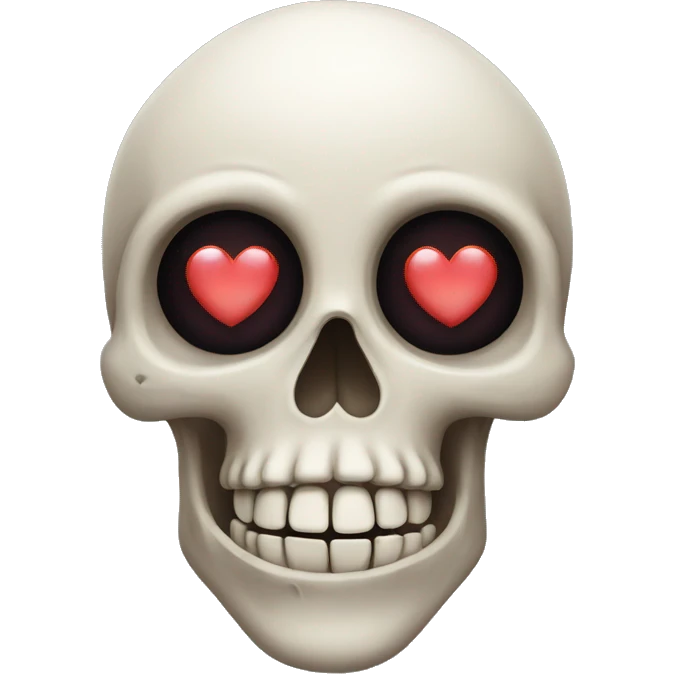 Skull with heart eyes emoji