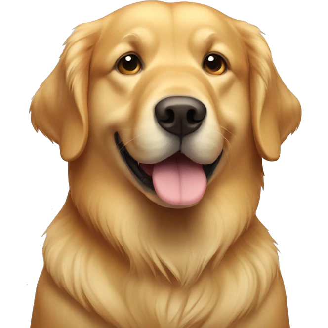 fat golden retriever  emoji