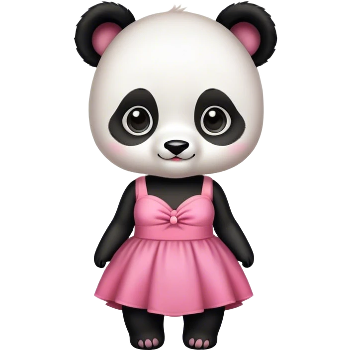 Baby Panda wearing sexy dress emoji