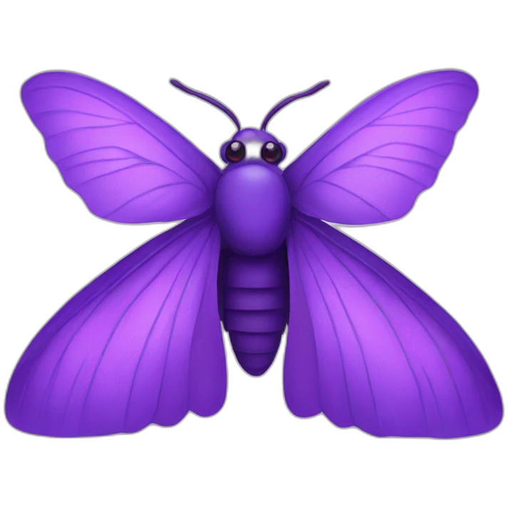 Purple moth with 4 hands emoji