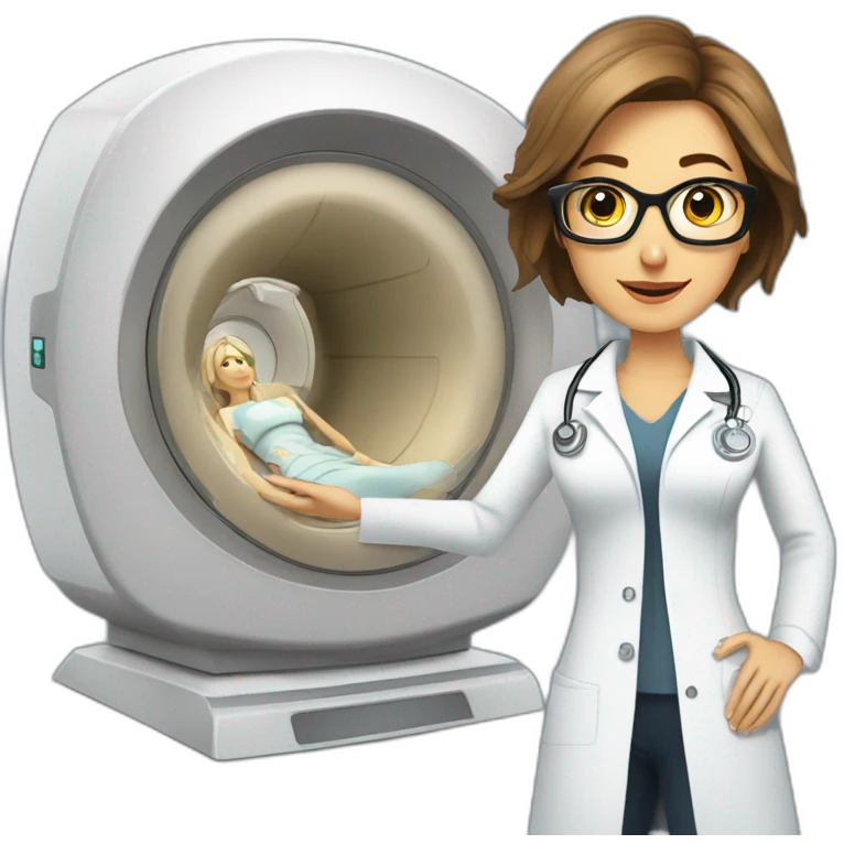 Posh-Radiologist-performing-breast-mri-to-leni-klum emoji