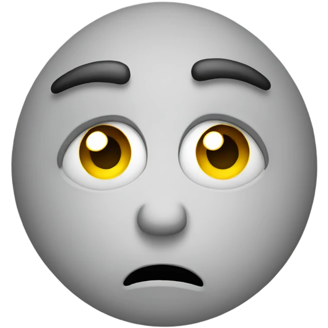 Sad face emoji