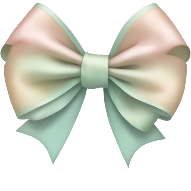 Make aan aestetic bow emoji