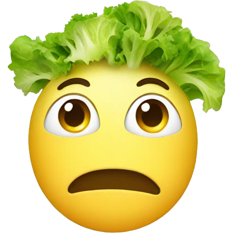 salad face that is saluting emoji