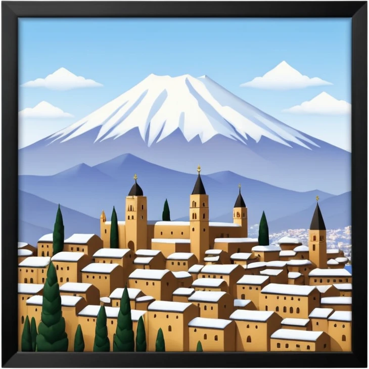 Granada con la montaña necada emoji