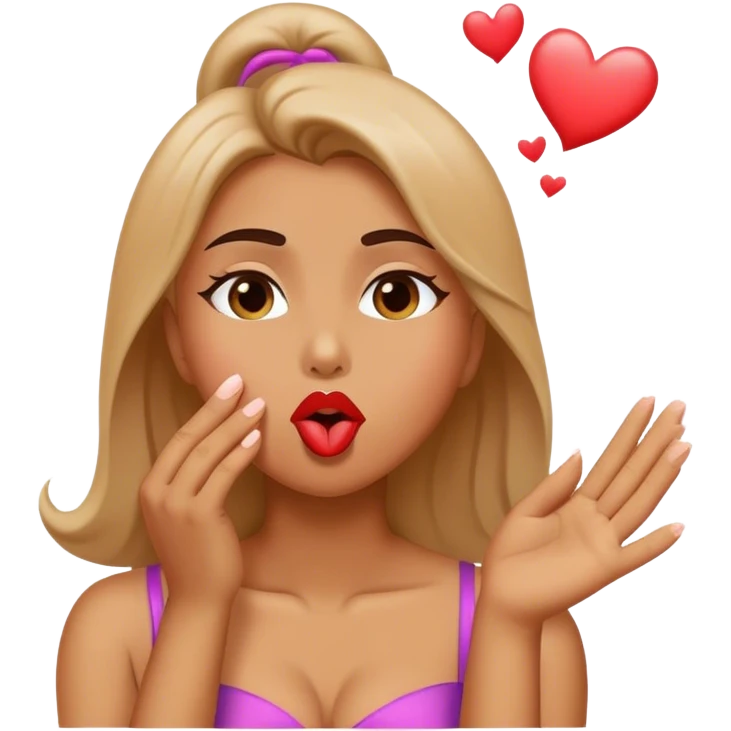 Blowing kisses emoji