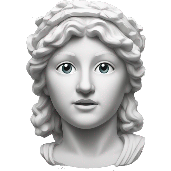 Sculpture of Athena the Greek goddess  emoji