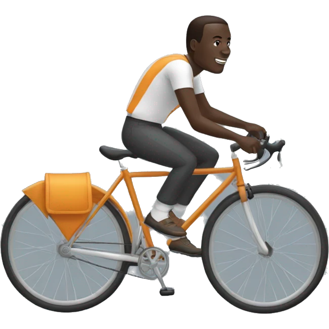 Allassane ouattara sur un velo emoji
