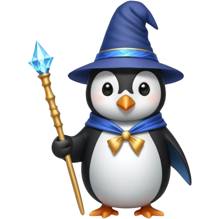 Wizard penguin emoji