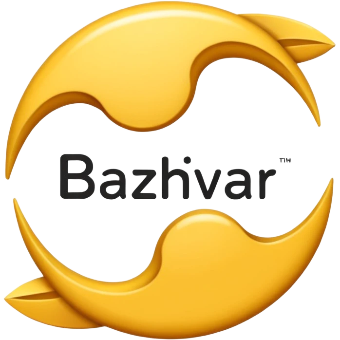 Logo that says Bazhvar emoji